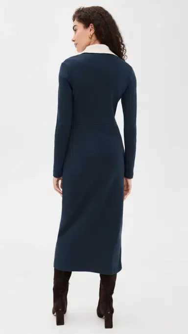 Tanya Taylor ong Sleeve Ellicot Dress Maritime Blue | Thumbnail 3 Tanya Taylor ong Sleeve Ellicot Dress Maritime Blue | Thumbnail 3