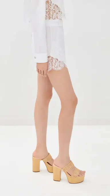 Versace Mini Shorts Optical White | Thumbnail 4