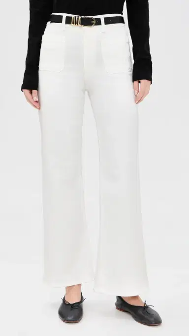 Madewell The Emmy Wide Leg Jeans Tile White 31 | Thumbnail 2