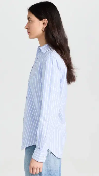 Polo Ralph Lauren Cotton Oxford Long Sleeve Button Down Harbor Island Blue/White 6 | Thumbnail 4 Polo Ralph Lauren Cotton Oxford Long Sleeve Button Down Harbor Island Blue/White 6 | Thumbnail 4