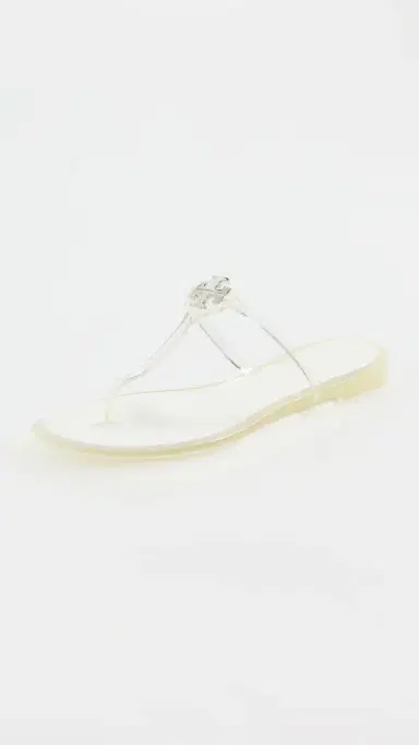Tory Burch Mini Miller Jelly Sandals Clear Silver 9 | Thumbnail 2
