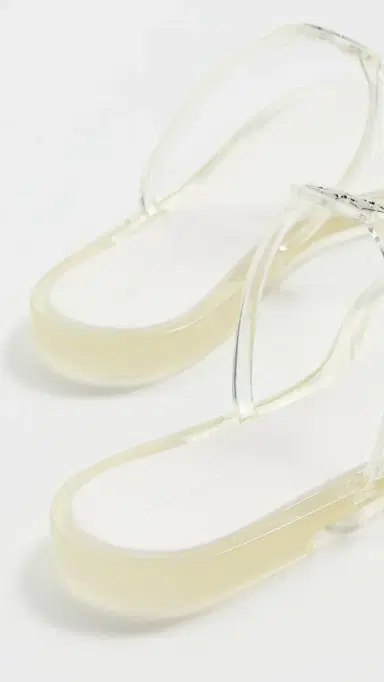 Tory Burch Mini Miller Jelly Sandals Clear Silver 9 | Thumbnail 4