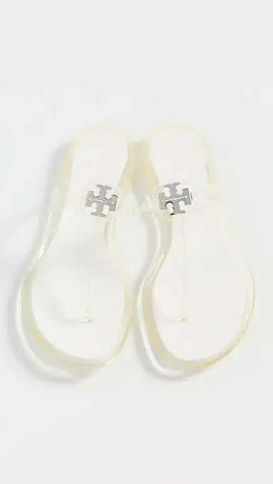 Tory Burch Mini Miller Jelly Sandals Clear Silver 9 | Thumbnail 5