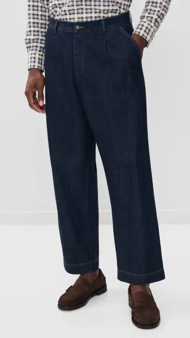 Universal Works Kaihara Denim Duke Pants Kaihara Lt Wt Denim Indigo | Thumbnail 3