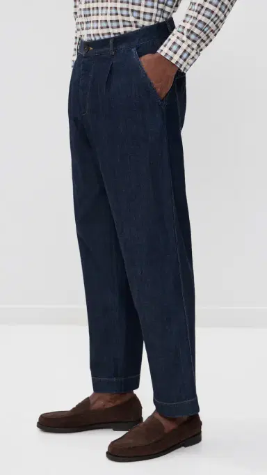 Universal Works Kaihara Denim Duke Pants Kaihara Lt Wt Denim Indigo | Thumbnail 5