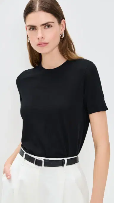 Theory Basic Tee Black M | Thumbnail 2 Theory Basic Tee Black M | Thumbnail 2