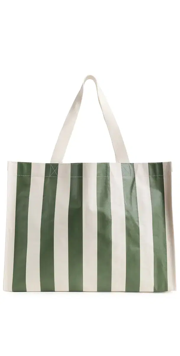 SunnyLife Carryall Beach Bag Olive Stripe One Size