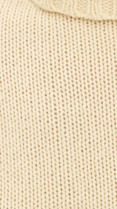 Jenni Kayne Cropped Jet Turtleneck Cashmere Pullover Pale Yellow | Thumbnail 6