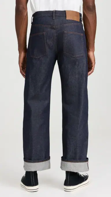 Naked & Famous Denim Strong Guy Dirty Fade Selvedge Jeans Indigo | Thumbnail 3