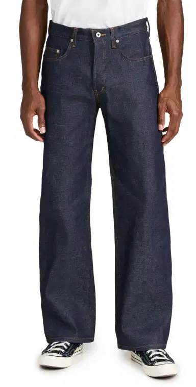 Naked & Famous Denim Strong Guy Dirty Fade Selvedge Jeans Indigo | Thumbnail 1
