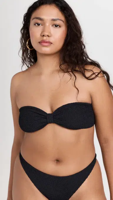 Hunza G Jean Bikini Set Black One Size | Thumbnail 2