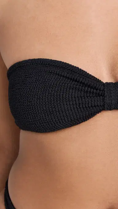 Hunza G Jean Bikini Set Black One Size | Thumbnail 6