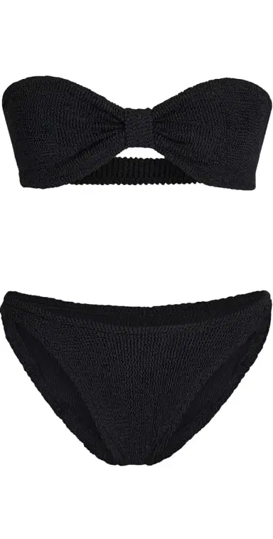 Hunza G Jean Bikini Set Black One Size | Thumbnail 1