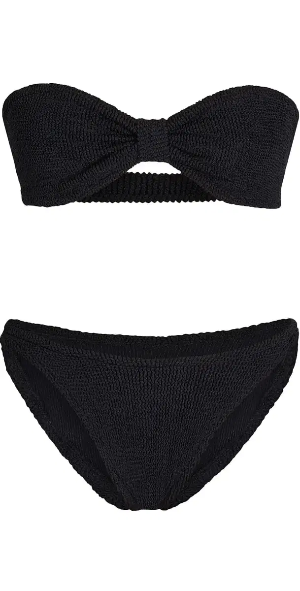 Jean Bikini Set Black One Size