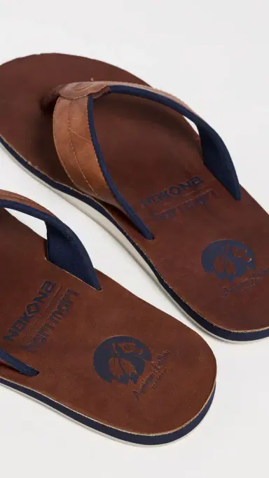 Hari Mari Nokona x Clipper Flip Flops Walnut 8 | Thumbnail 3 Hari Mari Nokona x Clipper Flip Flops Walnut 8 | Thumbnail 3