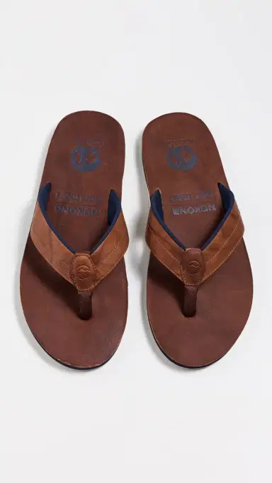 Hari Mari Nokona x Clipper Flip Flops Walnut 8 | Thumbnail 4 Hari Mari Nokona x Clipper Flip Flops Walnut 8 | Thumbnail 4
