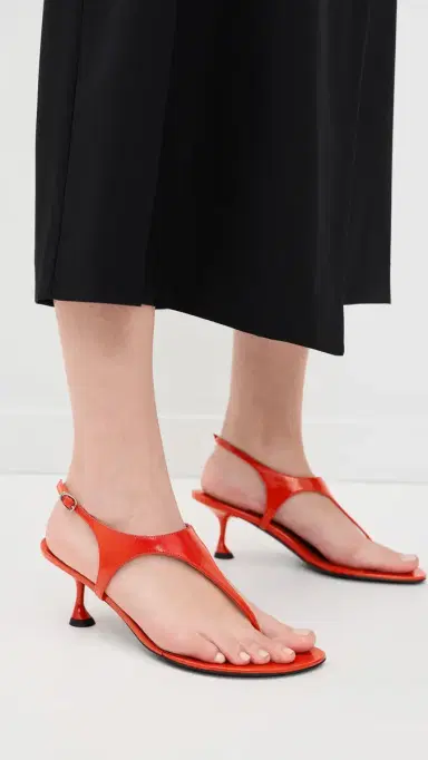 Proenza Schouler Tee Thong Sandals Coral | Thumbnail 3 Proenza Schouler Tee Thong Sandals Coral | Thumbnail 3