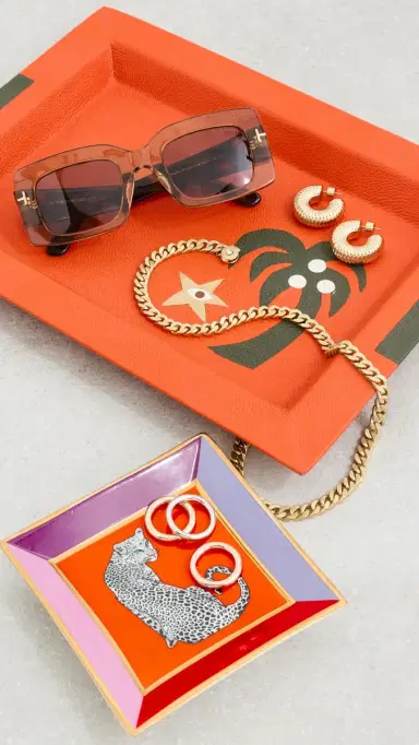 Jonathan Adler Safari Square Tray Multi One Size | Thumbnail 3
