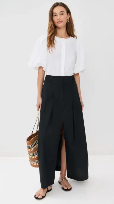 LE BOP Liza Puff Sleeve Shirt White | Thumbnail 5