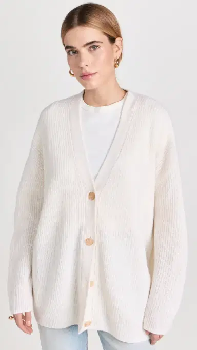 Jenni Kayne Cashmere Cocoon Cardigan Ivory L | Thumbnail 2 Jenni Kayne Cashmere Cocoon Cardigan Ivory L | Thumbnail 2