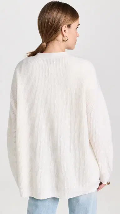 Jenni Kayne Cashmere Cocoon Cardigan Ivory L | Thumbnail 3 Jenni Kayne Cashmere Cocoon Cardigan Ivory L | Thumbnail 3