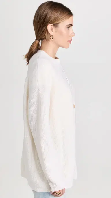 Jenni Kayne Cashmere Cocoon Cardigan Ivory L | Thumbnail 4 Jenni Kayne Cashmere Cocoon Cardigan Ivory L | Thumbnail 4