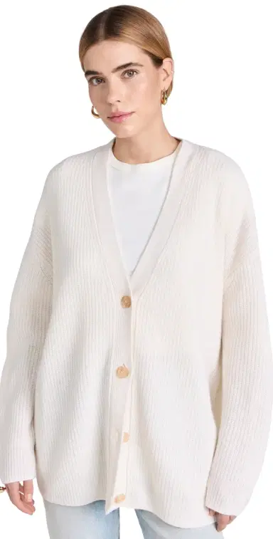 Jenni Kayne Cashmere Cocoon Cardigan Ivory L | Thumbnail 1 Jenni Kayne Cashmere Cocoon Cardigan Ivory L | Thumbnail 1