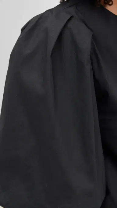 LE BOP Liza Puff Sleeve Shirt Black M | Thumbnail 6