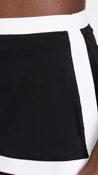 Staud Nell Swim Skirt Black/White | Thumbnail 6