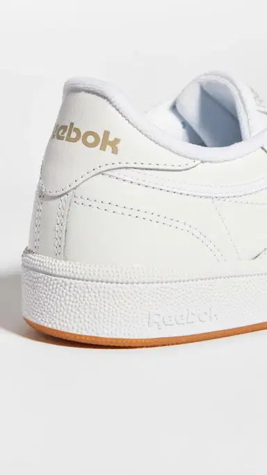 REEBOK Club C 85 Classic Lace Up Sneakers White/Light Grey 5 | Thumbnail 4