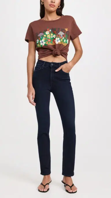Mother The Mid Rise Dazzler Ankle Jeans Chip On My Shoulder 26 | Thumbnail 5