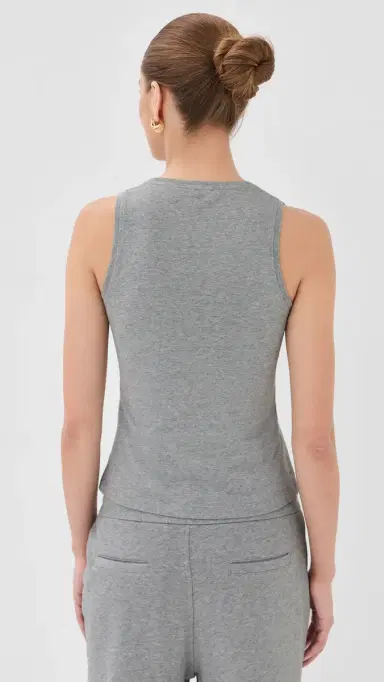 Balmain Vintage Print Tank Top Gris Chine/Noir | Thumbnail 3 Balmain Vintage Print Tank Top Gris Chine/Noir | Thumbnail 3