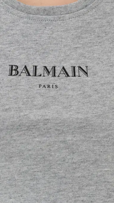 Balmain Vintage Print Tank Top Gris Chine/Noir | Thumbnail 6 Balmain Vintage Print Tank Top Gris Chine/Noir | Thumbnail 6