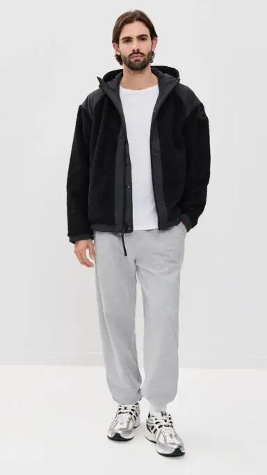 Canada Goose Alberni Reversible Fleece Bomber Black/Black S | Thumbnail 5