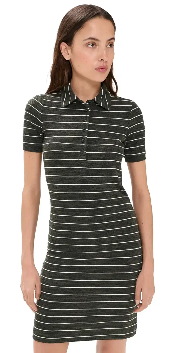 The Knit Stripe Polo ini Dress armmt