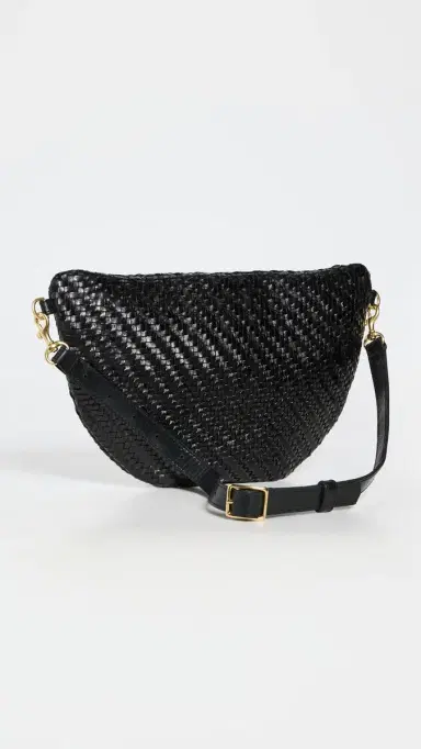 Clare V. Clare V. Grande Fanny Black Woven Zig-Zag One Size | Thumbnail 4