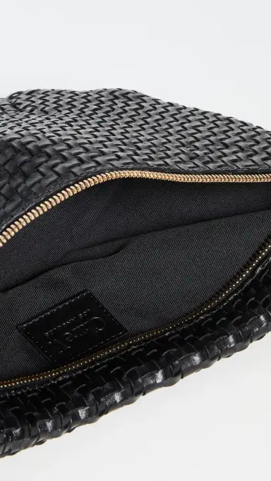 Clare V. Clare V. Grande Fanny Black Woven Zig-Zag One Size | Thumbnail 6
