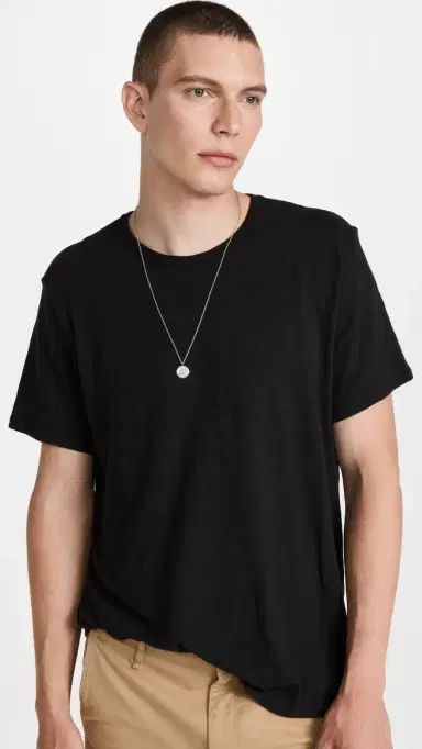 rag & bone Classic Flame Tee Jet Black M | Thumbnail 2 rag & bone Classic Flame Tee Jet Black M | Thumbnail 2