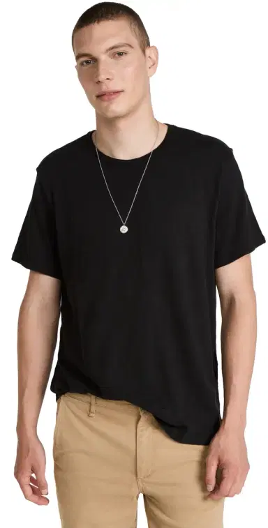 rag & bone Classic Flame Tee Jet Black M | Thumbnail 1 rag & bone Classic Flame Tee Jet Black M | Thumbnail 1