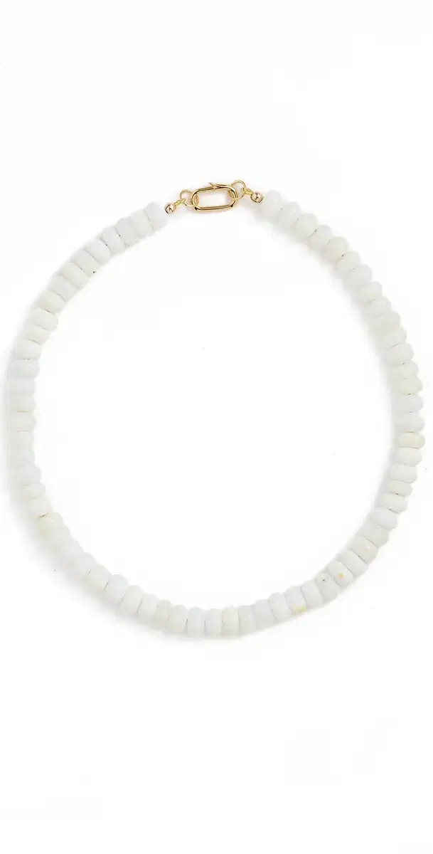 Opal Gemstone Necklace White One Size