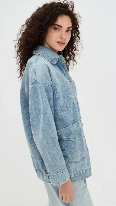 Free People Avery Denim Jacket Got The Blues | Thumbnail 4 Free People Avery Denim Jacket Got The Blues | Thumbnail 4