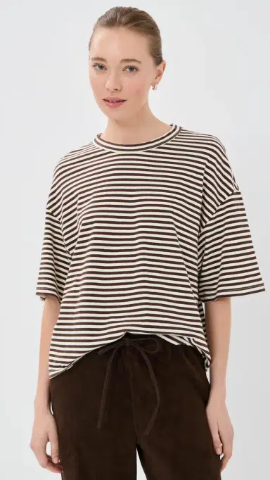 SPRWMN Oversized Boxy T-Shirt Americano tripes | Thumbnail 2 SPRWMN Oversized Boxy T-Shirt Americano tripes | Thumbnail 2