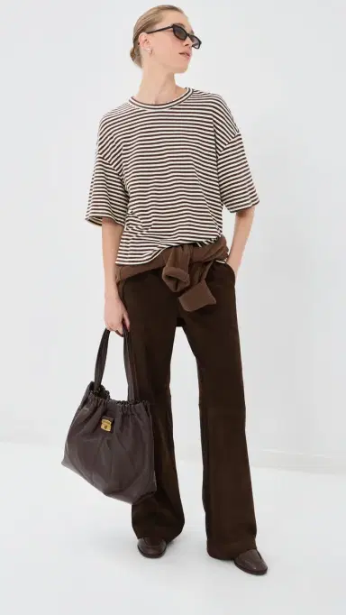 SPRWMN Oversized Boxy T-Shirt Americano tripes | Thumbnail 5 SPRWMN Oversized Boxy T-Shirt Americano tripes | Thumbnail 5