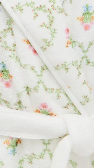 Hill House Home The Hotel Robe Pastel Trellis L/XL | Thumbnail 6