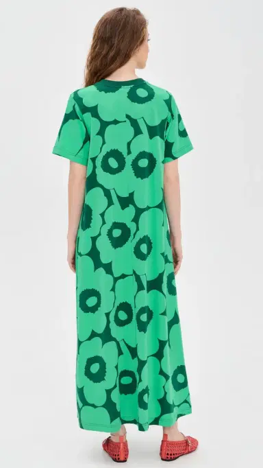 Marimekko Koostua Unikko Dress Green/Dark Green | Thumbnail 3