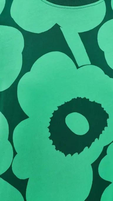Marimekko Koostua Unikko Dress Green/Dark Green | Thumbnail 6