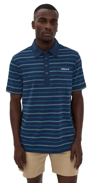 Adidas Golf Originals Archive Stripe Polo Night Indigo S | Thumbnail 1