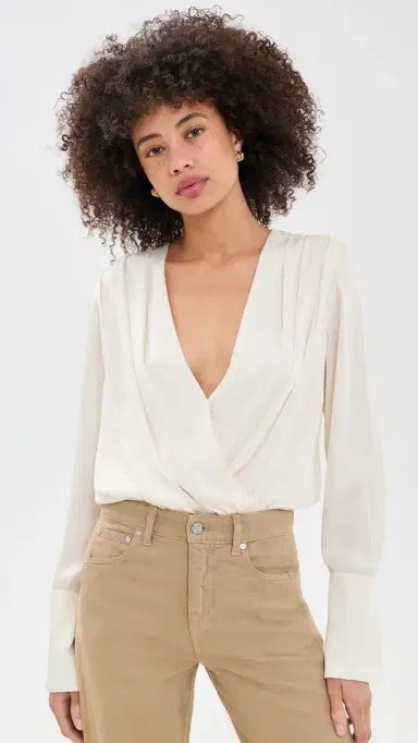 Favorite Daughter The Date Blouse Thong Bodysuit | Thumbnail 2 Favorite Daughter The Date Blouse Thong Bodysuit | Thumbnail 2