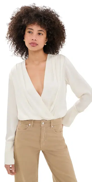 Favorite Daughter The Date Blouse Thong Bodysuit | Thumbnail 1 Favorite Daughter The Date Blouse Thong Bodysuit | Thumbnail 1