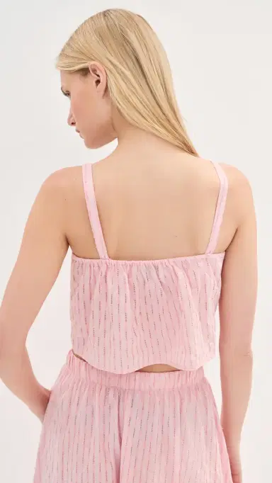 LE BOP Martha Eyelet Top Pink | Thumbnail 3